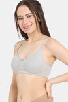 Rosaline Cyber Grove Everyday Double Layered Non Wired 3/4th Coverage T-Shirt Bra (Pack of 2) - Multicolor — thumbnail 4